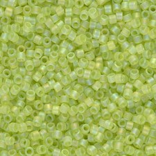 Miyuki delica Beads 11/0 - Matted transparent chartreuse ab DB-860